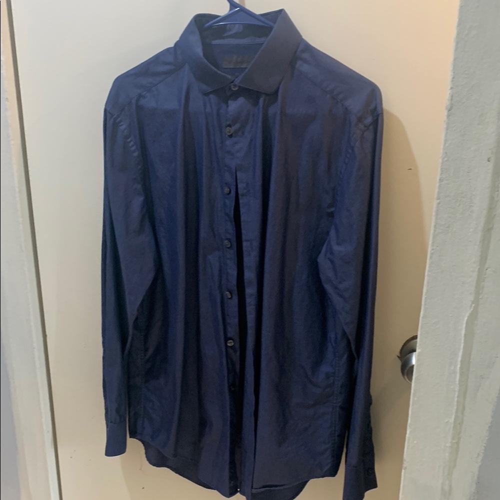 Men's Blue Dress Shirt
